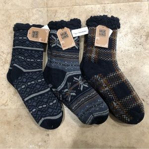 Muk Luks Shea Butter Infused Socks for Men - Very Warm/Soft - Tags - Never Worn